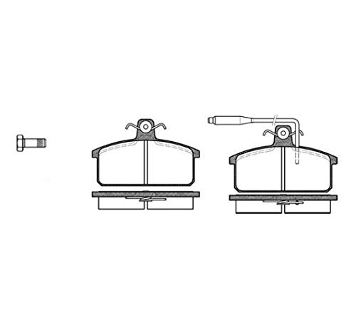 Roadhouse 2128.02-Set Bremsbeläge von ROADHOUSE