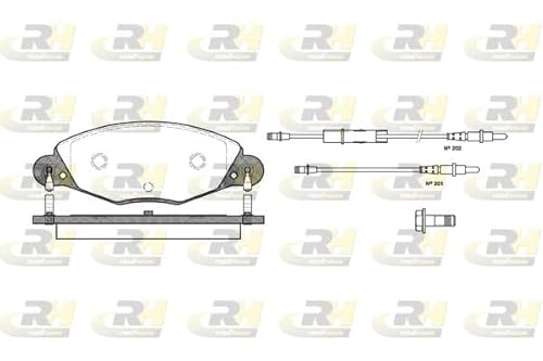 Roadhouse 2827.04-Set Bremsbeläge von ROADHOUSE