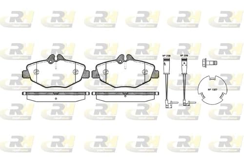 Roadhouse 2990.02-Set Bremsbeläge von ROADHOUSE