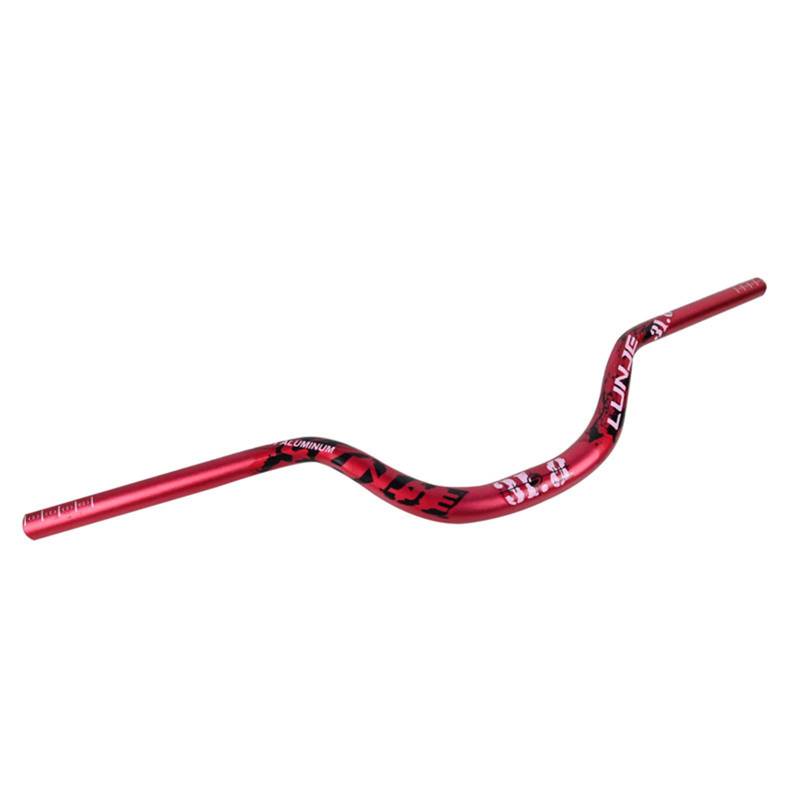 ROADNADO MTB Riser Lenker 31.8mm Aluminiumlegierung Fahrrad Lenker Riser 90mm Extra Langer Mountainbike Fahrradlenker 720mm 780mm Riser Bars für Mountain, Road bike (780mm Rot) von ROADNADO