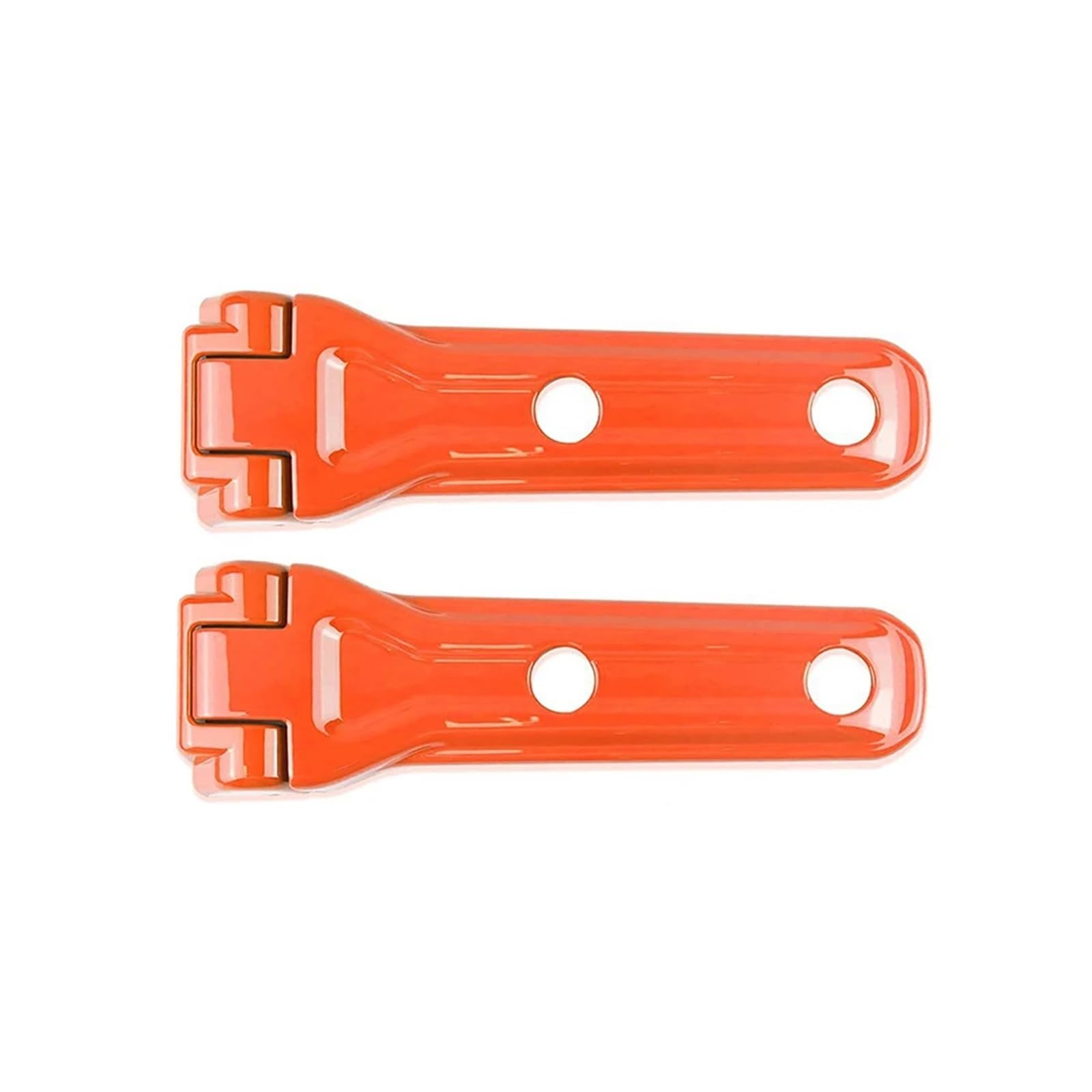 ROBAUN 2PCS ABS Heckklappe Hintertür Reserveradhalter Scharnier Dekoration Abdeckung Trim kompatibel mit JL JLU 2018+(Orange1) von ROBAUN