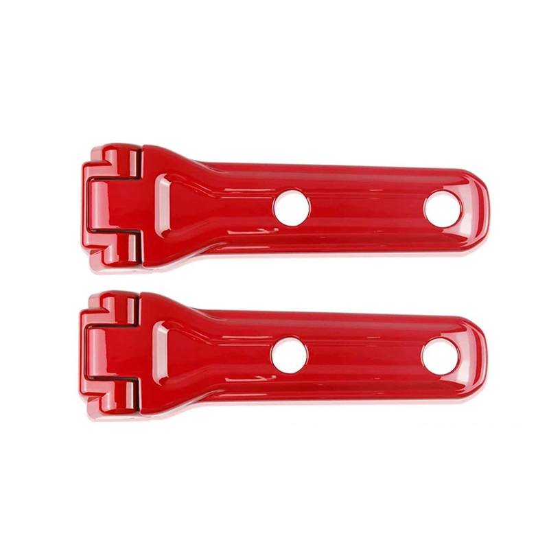 ROBAUN 2PCS ABS Heckklappe Hintertür Reserveradhalter Scharnier Dekoration Abdeckung Trim kompatibel mit JL JLU 2018+(Rosso) von ROBAUN