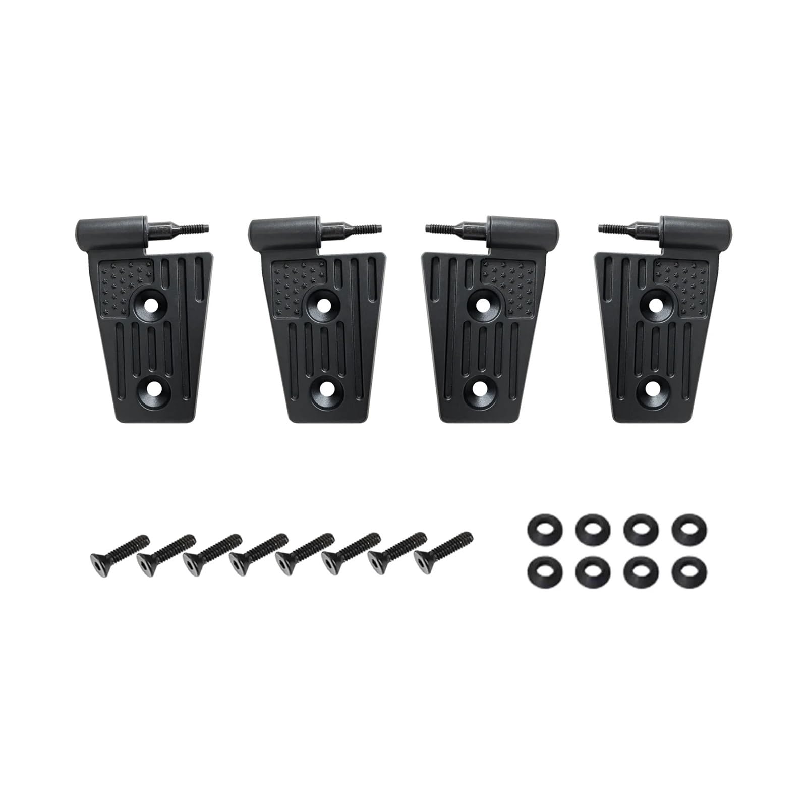 ROBAUN Türscharnier-Set for Außen- und Innenscharniere, passend for 2007–2018 JK JKU Sport X Unlimited 2/4-Türer(Exterior A-2 Door) von ROBAUN