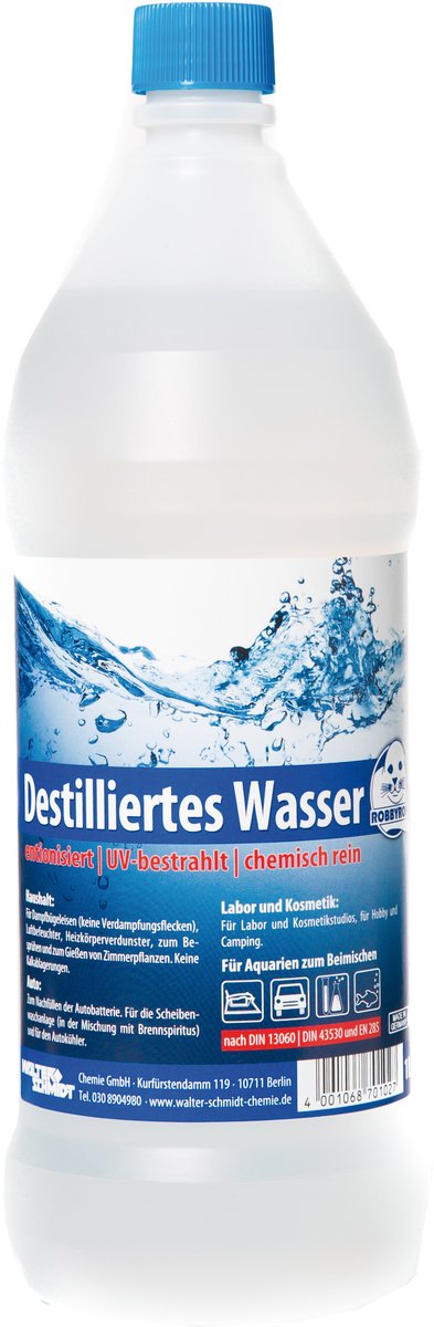 Destilliertes Wasser 1 Liter von Robbyrob