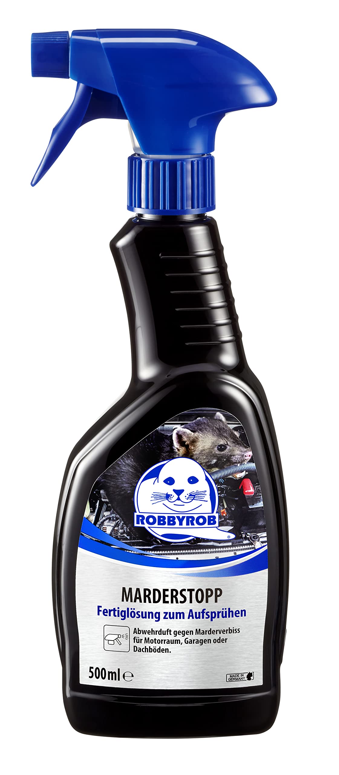 ROBBYROB | Marderstopp 500ml | geeignet für den Einsatz im Auto, Haus, Garten und in der Garage | Verhindert Marderbiss von ROBBYROB