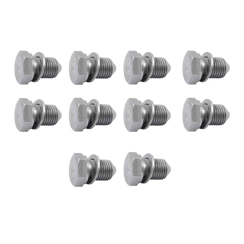 ROBUST 10x Ölwanne Ablassschraube für Audi A1 A3 A4 A6 Seat Alhambra Altea Cordoba Skoda Fabia Octavia Roomster Volkswagen Jetta Passat Tiguan Touareg N90813201 N90813202 N91101401 von ROBUST CAR PARTS