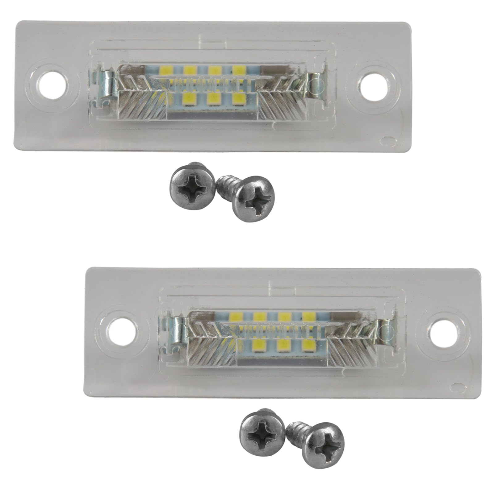 ROBUST 2x Led Kennzeichenbeleuchtung für Skoda Superb Volkswagen Caddy Mk3 Mk4 Jetta MK3 Passat Transporter T5 T6 3B5943021D 3B5943021B von ROBUST CAR PARTS