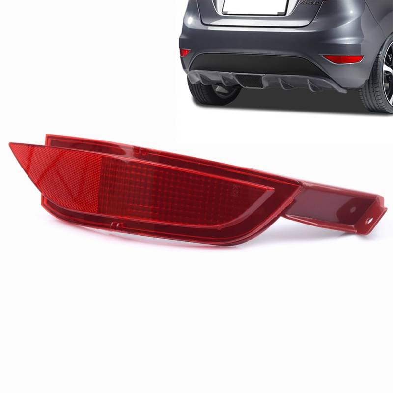 ROBUST CAR PARTS ROBUST Stoßstange hinten rot Reflektor rechts Fahrerseite für Ford C-Max II Grand C-Max Fiesta VI Mk6 1552730 8A61-17A849-AB von ROBUST CAR PARTS