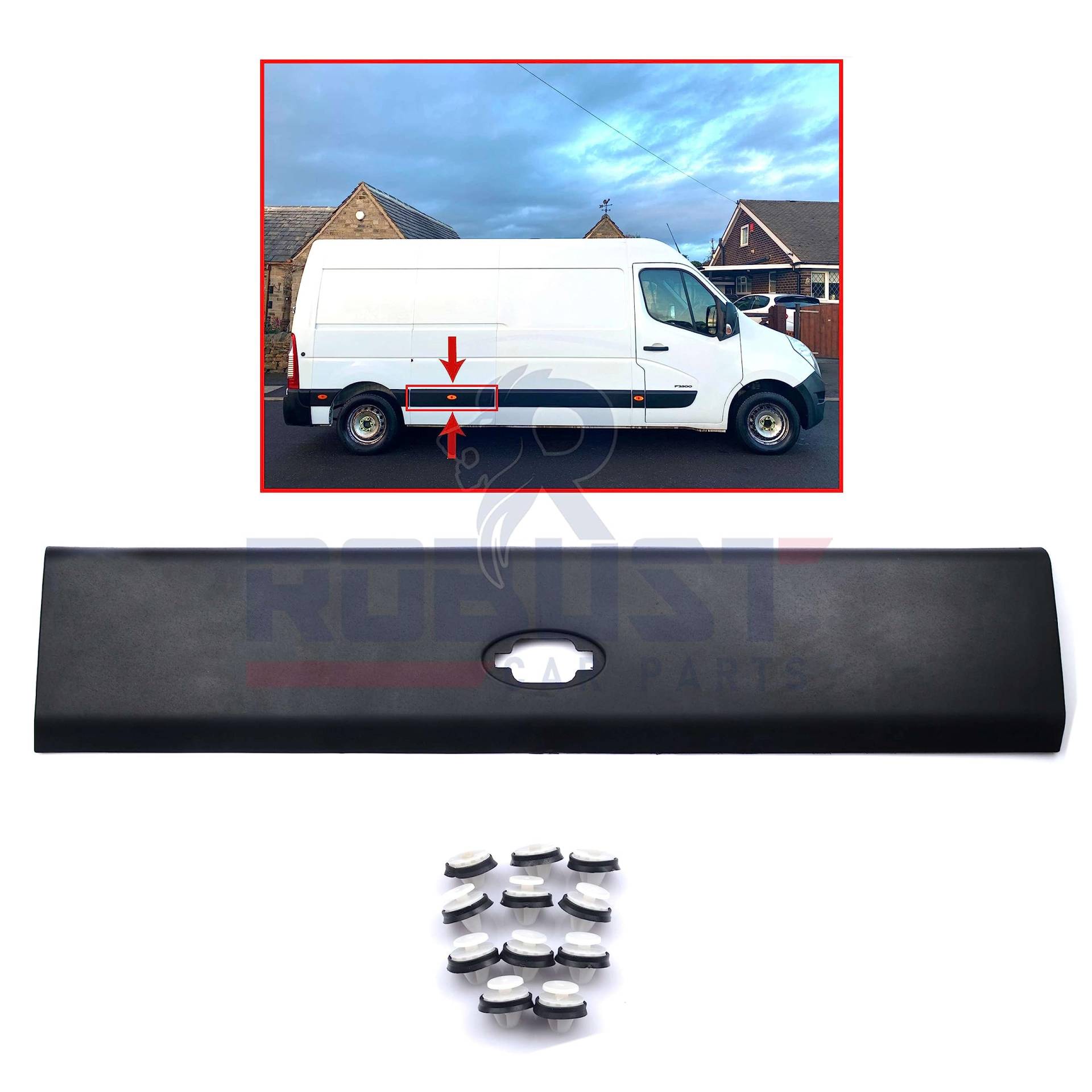 ROBUST Seitenleiste Zierleiste Rechts für Opel Movano B Renault Master III Mk3 2010 Weiter 768F20003R 768F30003R von ROBUST CAR PARTS