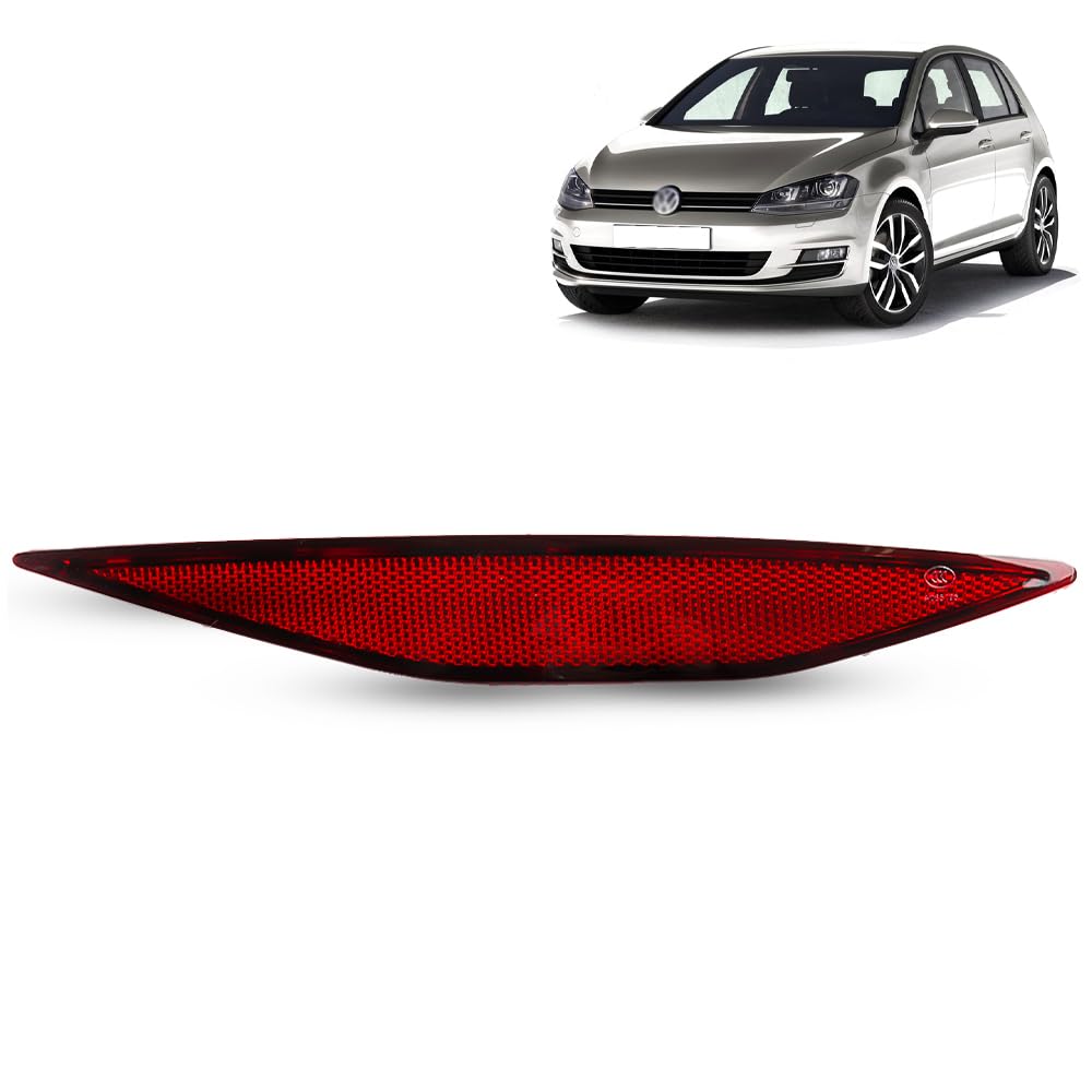 Robuster Reflektor für die hintere rechte Fahrerseite, Ersatz für VW Golf Mk7 5G0945106 2013–2017, Rot von ROBUST CAR PARTS