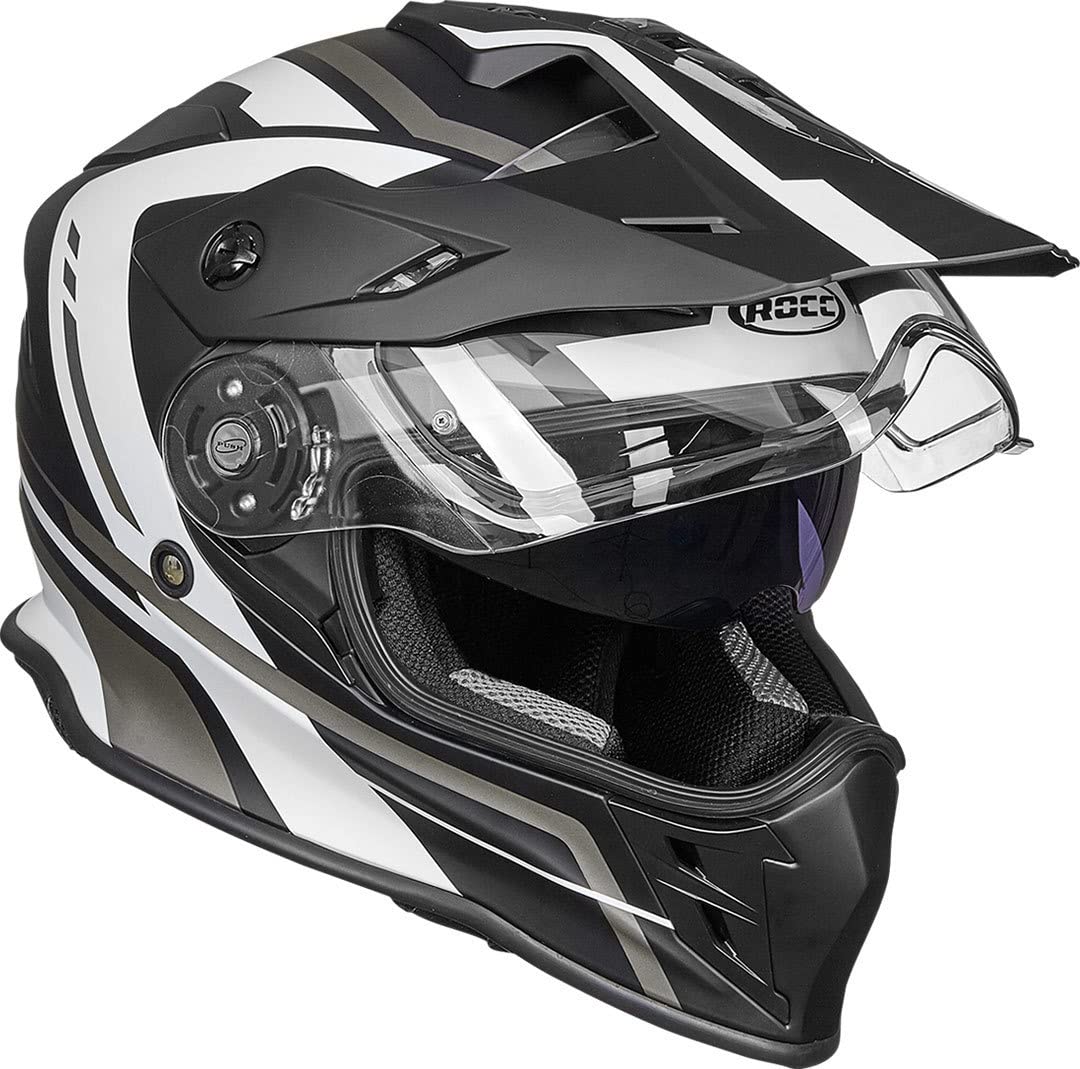 Rocc 782 Dekor Motocross Helme (Black/White,XL) von ROCC