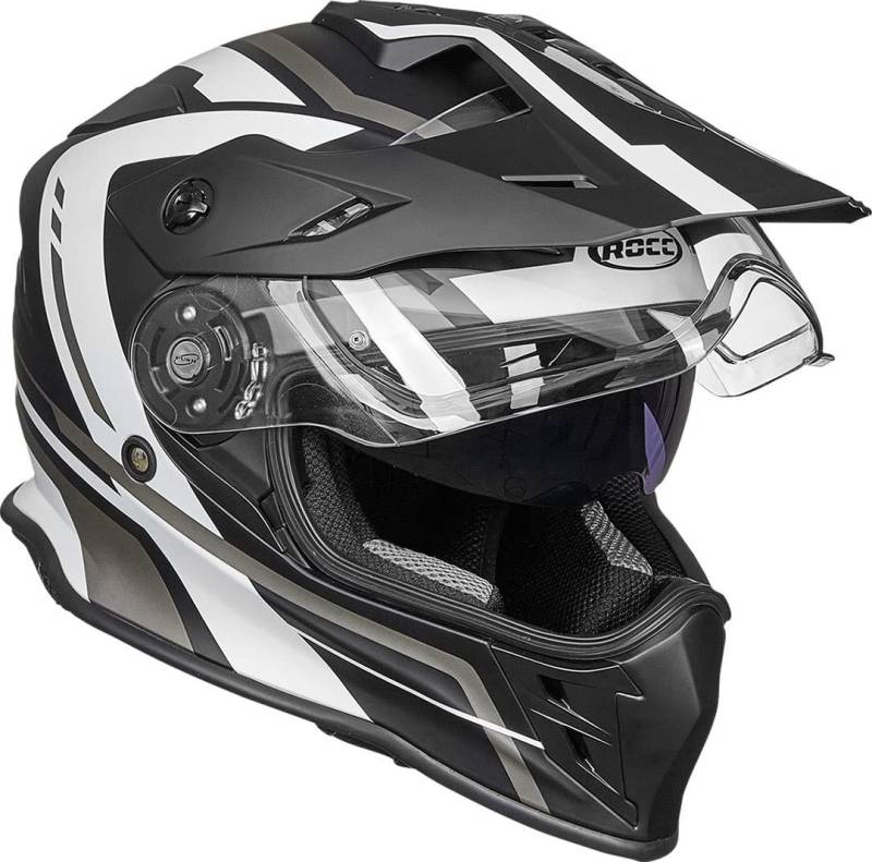 Rocc 782 Dekor Motocross Helme (Black/White,XL) von ROCC