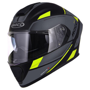 Rocc 840 Integralhelm Matt Schwarz Gelb ROCC von ROCC