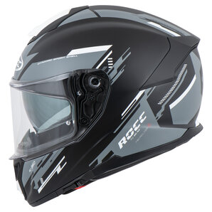 Rocc 860 Integralhelm Matt Schwarz Weiss Grau ROCC von ROCC