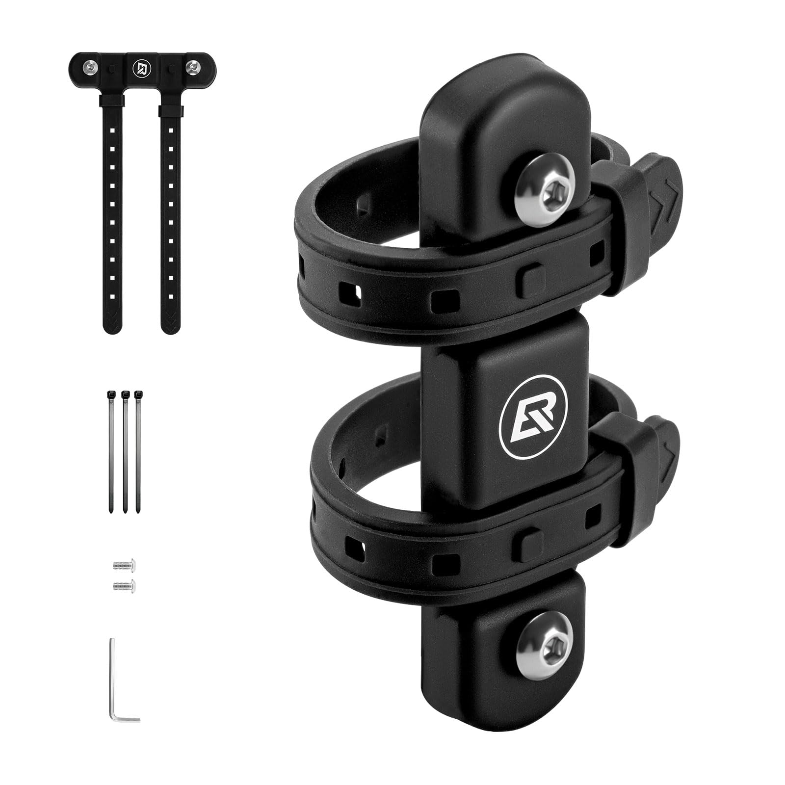 ROCKBROS Adapter für Fahrrad Flaschenhalter Kein Stanzen Fahrradflaschenhalterung Adapter Fahrradzubehör Getränkehalter Basis Umbau Universal für MTB Rennrad Mountainbike von ROCKBROS