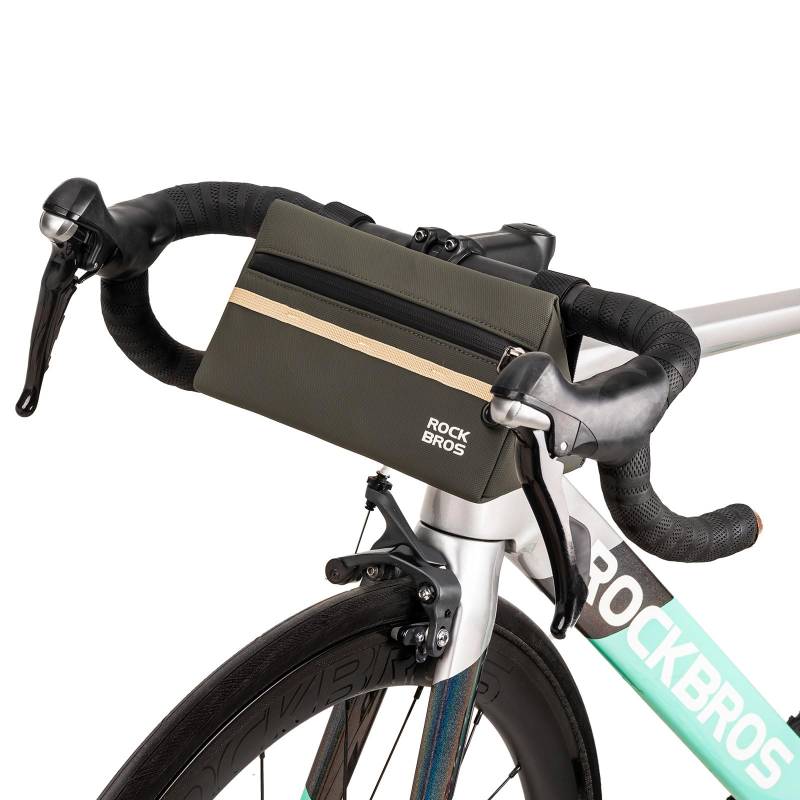 ROCKBROS Fahrrad Lenkertasche Fahrradtasche Lenker, Fahrradkorb für Rennrad Mountainbike E-Bike 6 Farbe ca.1.3L von ROCKBROS