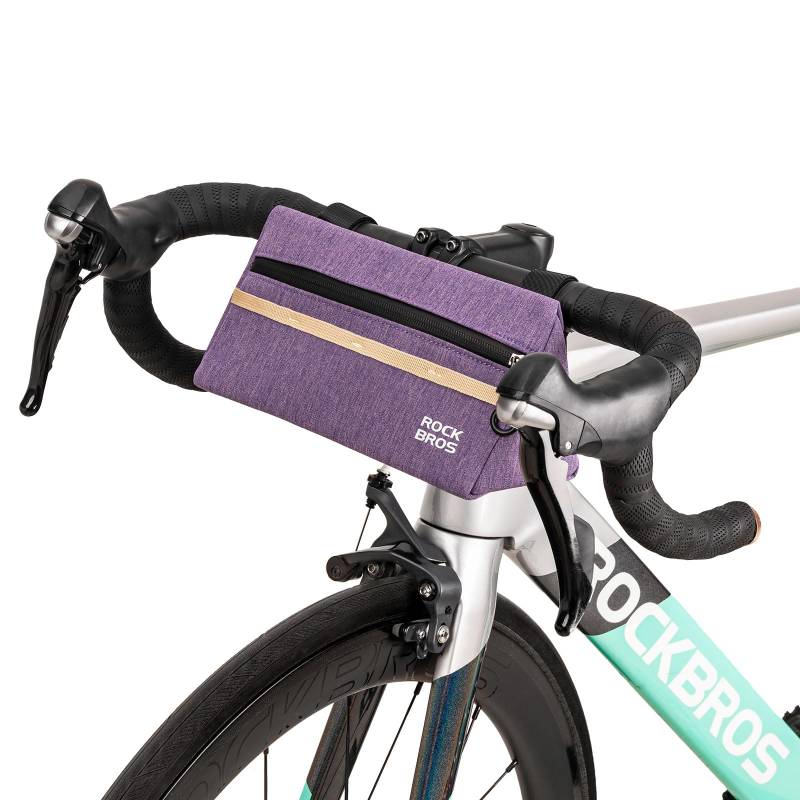 ROCKBROS Fahrrad Lenkertasche Fahrradtasche Lenker, Fahrradkorb für Rennrad Mountainbike E-Bike 6 Farbe ca.1.3L von ROCKBROS