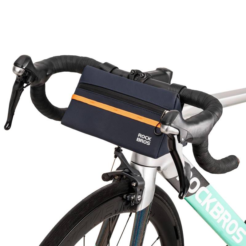 ROCKBROS Fahrrad Lenkertasche Fahrradtasche Lenker, Fahrradkorb für Rennrad Mountainbike E-Bike 6 Farbe ca.1.3L von ROCKBROS