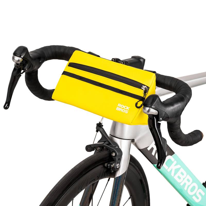 ROCKBROS Fahrrad Lenkertasche Fahrradtasche Lenker, Fahrradkorb für Rennrad Mountainbike E-Bike 6 Farbe ca.1.3L von ROCKBROS