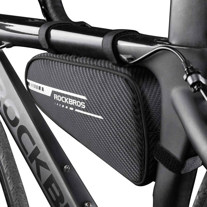 ROCKBROS Rahmentasche Dreieckstasche 1,2L Fahrradtasche für MTB, Rennräder Wasserabweisende Werkzeugtasche von ROCKBROS