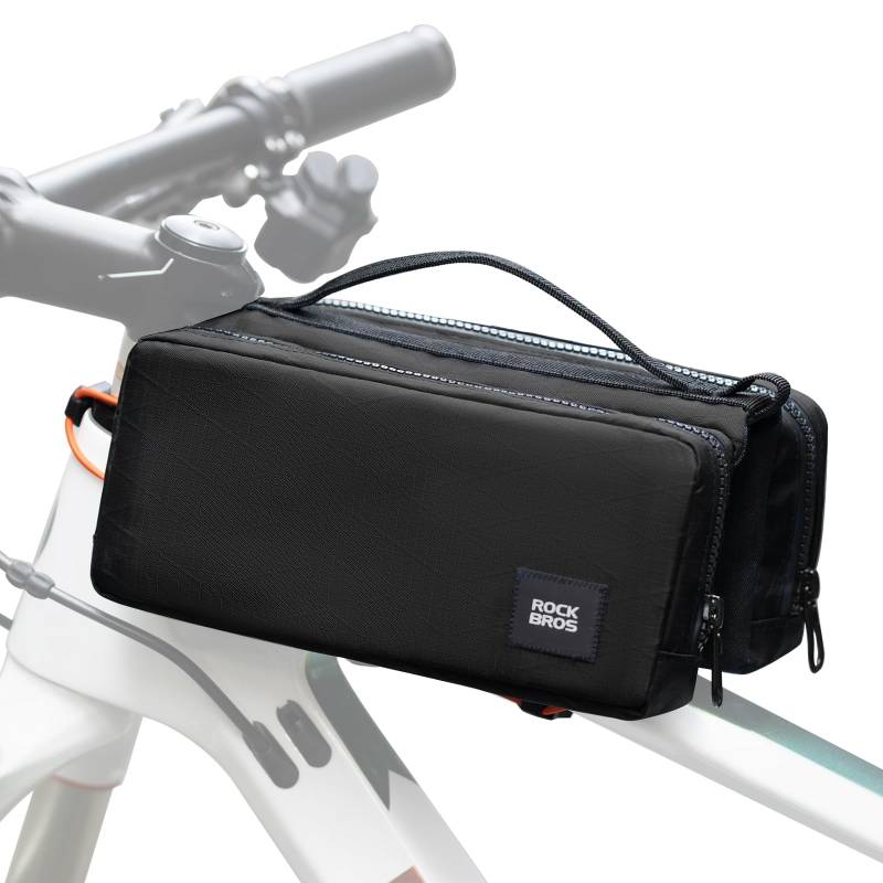 ROCKBROS Fahrrad Rahmentasche Fahrradtasche Rahmen Aufbewahrungstasche mit Schultergurt Fahrrad Oberrohrtasche für Rennrad Mountainbike Umhängetasche von ROCKBROS