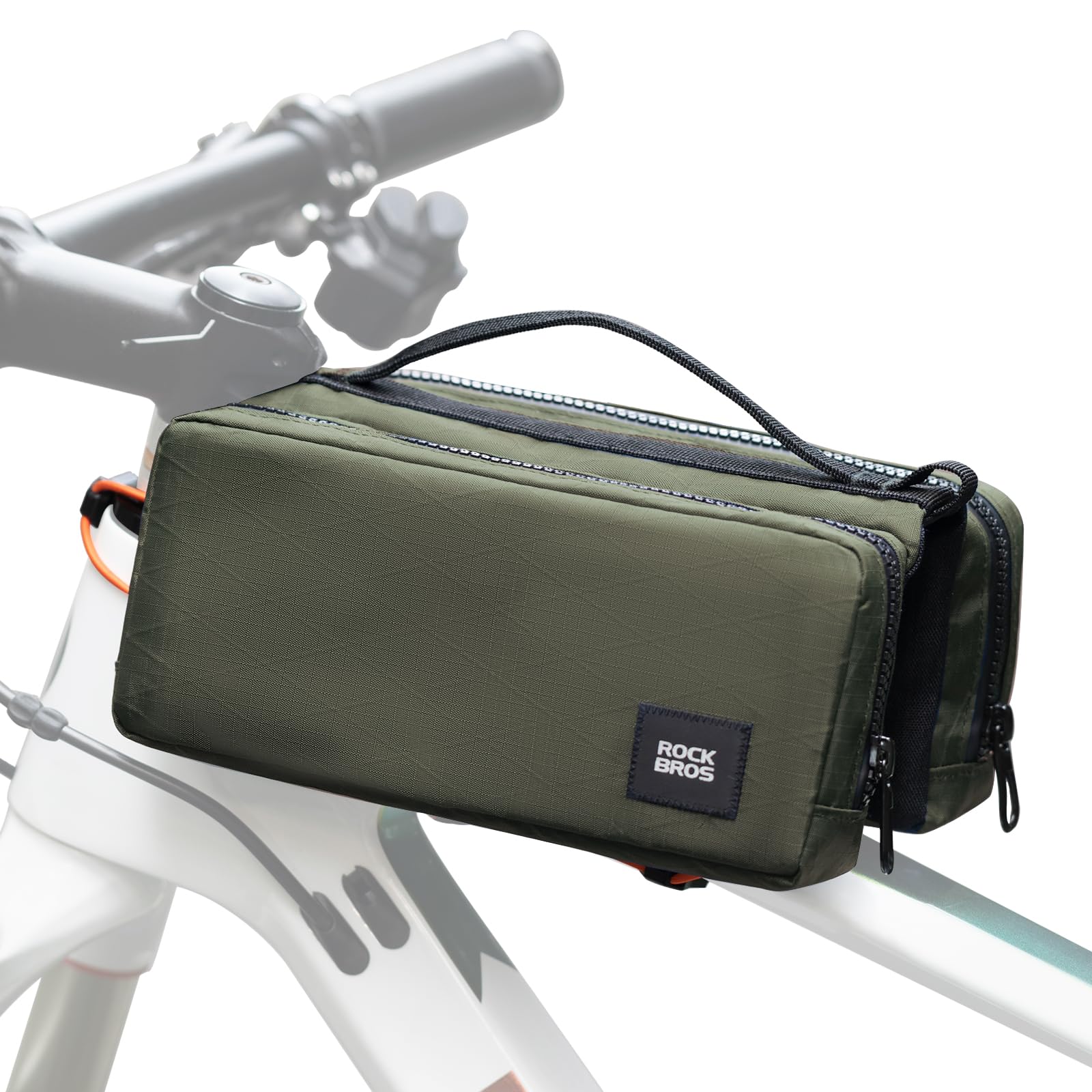 ROCKBROS Fahrrad Rahmentasche Fahrradtasche Rahmen Aufbewahrungstasche mit Schultergurt Fahrrad Oberrohrtasche für Rennrad Mountainbike Umhängetasche von ROCKBROS