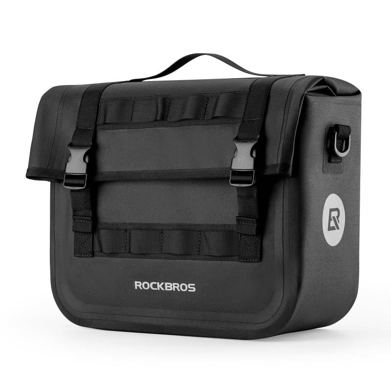 ROCKBROS Fahrradtasche für Gepäckträger Hinterradtaschen mit Schultergurt Fahrrad Gepäckträgertasche hinten 15L wasserdicht Reisetasche Radfahren von ROCKBROS