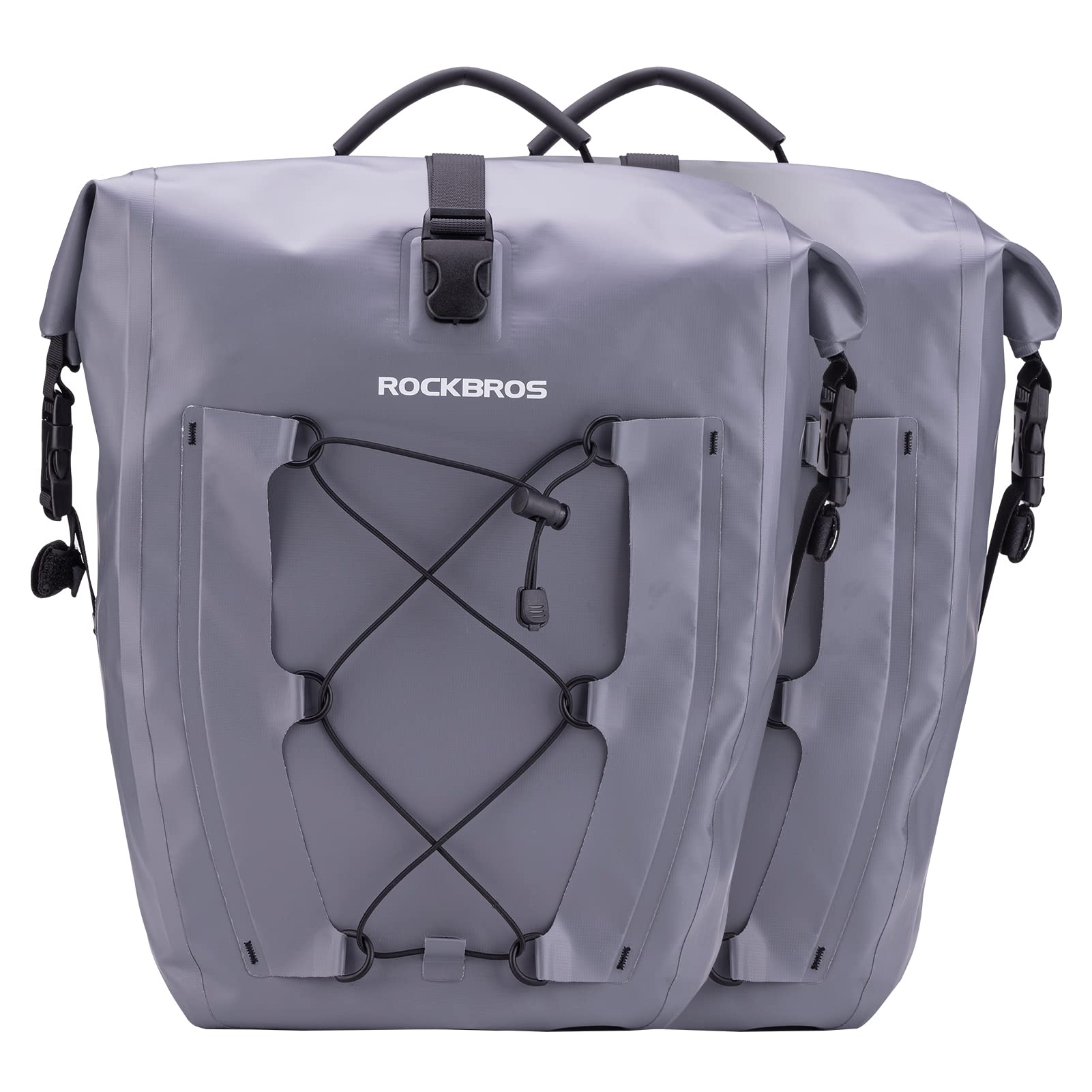 ROCKBROS Gepäckträgertasche Fahrradtasche für Gepäckträger 25L-32L 100% Wasserdicht Hinterradtaschen mit Tragegriff von ROCKBROS