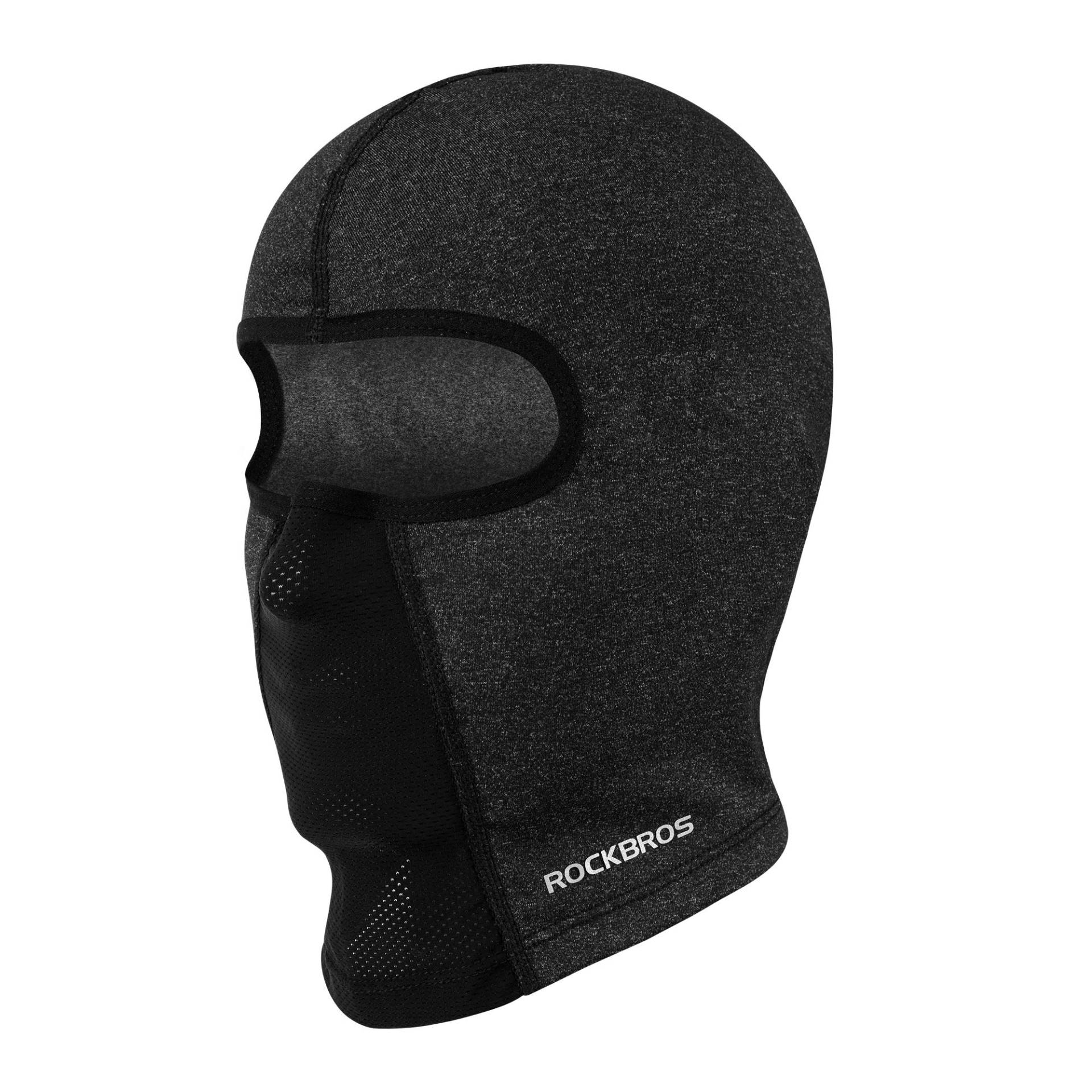 ROCKBROS Sturmhaube Motorrad Skimaske Sturmmaske Warm Fahrrad Gesichtsmaske für Damen Herren Balaclava Winddicht 54-62CM Schwarz/Grau von ROCKBROS