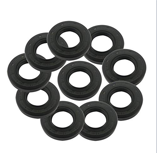 Radialwellendichtung,Pop Up Basin Waste Seal, 10 stücke TC Typ Skelett Öldichtung NBR Schwarz Gummi Radialwellendichtringe(10x20x5mm) von ROJDFCNBW