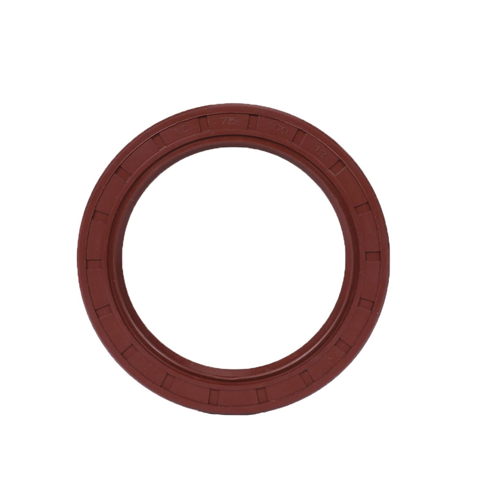 Radialwellendichtung,Pop Up Basin Waste Seal, ID 25mm Öldichtungsskelett, braunes Fluoro-FKM-Fluorkautschuk, Hydraulikfeder, U-Lippe, TC-Ring, Dichtungslippe(25x35x10 1PC) von ROJDFCNBW