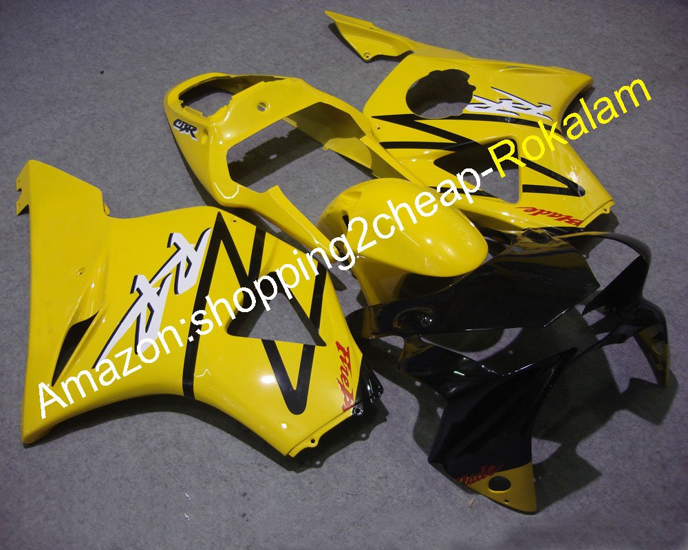 Motorrad-Verkleidung CBR900RR 2002 2003 954 CBR900 RR CBR954RR 02 03 Gelb ABS Kunststoff Karosserie Verkleidung Kit (Spritzguss) von ROKALAM