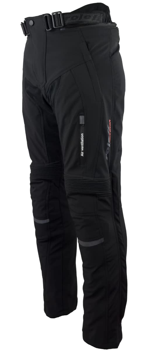 ROLEFF RACEWEAR Unisex 4006 Softshell Motorradhose RO400, Schwarz, XXL EU von Roleff Racewear