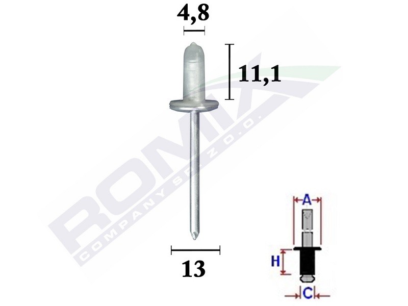 ROMIX Clip, Stoßfänger LEXUS C70372 9026905065 von ROMIX