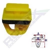 ROMIX Clip, Zier-/Schutzleiste B26969  HYUNDAI,KIA,i10 (PA),Picanto (SA),PICANTO (TA) von ROMIX