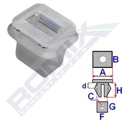 ROMIX Clip, Zier-/Schutzleiste BMW C60545 51417001629 von ROMIX