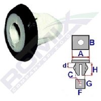 ROMIX Clip, Zier-/Schutzleiste C30178  VW,AUDI,BMW,Golf IV Schrägheck (1J1),Golf V Schrägheck (1K1),POLO (9N_),TOURAN (1T1, 1T2),GOLF VI (5K1) von ROMIX