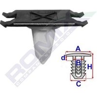 ROMIX Clip, Zier-/Schutzleiste C60539  BMW,X3 (F25),X4 (F26) von ROMIX