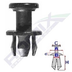 ROMIX Clip, Zier-/Schutzleiste VOLVO A17489 von ROMIX