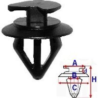 ROMIX Clip B26989  BMW,5 Limousine (E39),5 Touring (E39) von ROMIX