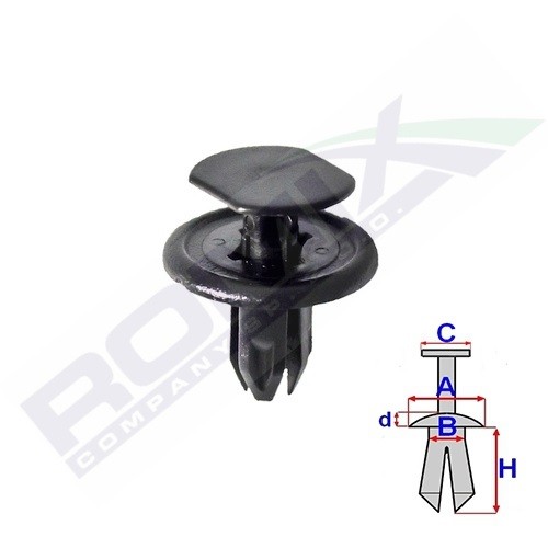 ROMIX Clip MAZDA C70518 BGV456145 von ROMIX