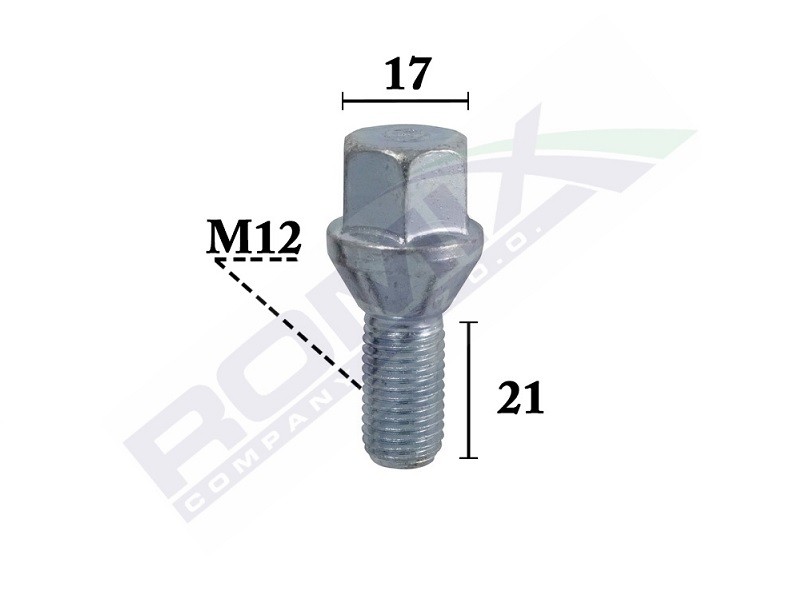 ROMIX Radschrauben OPEL,FIAT,SUZUKI C70597 10 08 504,4342386G00,90473457 Radschraube 51732885 von ROMIX