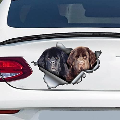 ROMOER 2pcs Schwarz -braune Hundelemente, Hundemagnet, Hundeaufkleber, Auto -Aufkleber -Laptop -Koffer Accessoires Auto -Aufkleber Aufkleber Lustiger Auto Autohalter Aufkleber von ROMOER