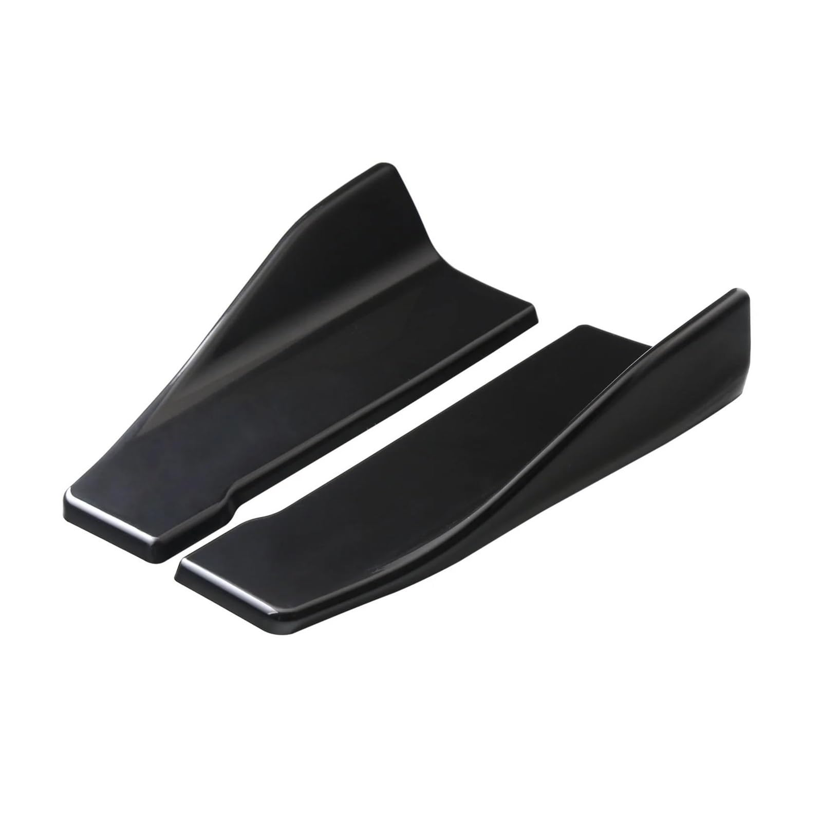 Rear Wing Spoiler 35 Cm Auto-Spoiler, Seitliche Frontstoßstange, Hintere Seitenschweller, Lippe, Rockerflügel, Schutz, Zierleisten, Styling, Universal, 2 Stück(Glossy Black) von RONGCH