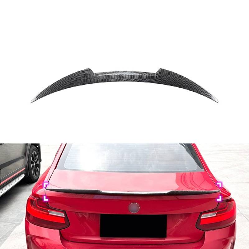 Auto Heckspoiler für BMW 2 Series 2015-2019 F22 F87 M4,Auto Kofferraum Heck Spoiler,Spoiler Heckspoiler Heckflügel Car Tuning Accessories, Verschleißfest und Kratzfest(Color:B) von RONGESAEFS