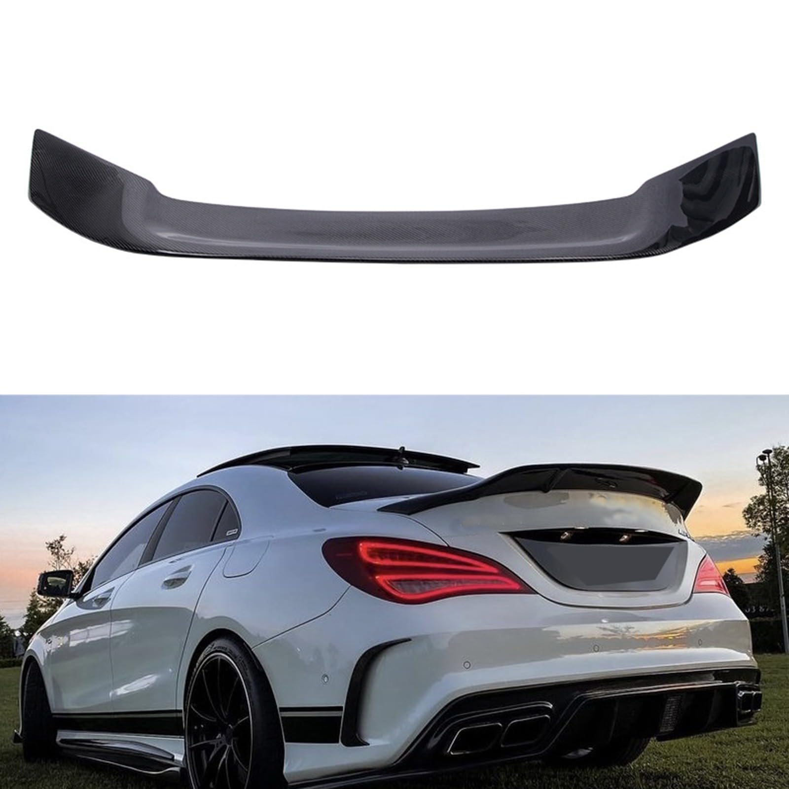 Auto Heckspoiler für Mercedes-Benz CLA W117 2014-20 Auto Heckspoiler, schön und elegant, leicht von RONGESAEFS