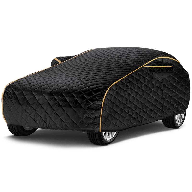 Hagelschutzplane Auto für 𝐁𝐌W 6 Series F06 Gran Coupe(2012-2015) Hagelsichere Autoabdeckung,Abdeckplane Auto Autoabdeckung Outdoor Dicke Auto-Hagelabdeckung mit reflektierenden Streifen von RONGESAEFS