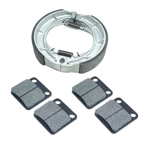 For 400 Eiger 2002-2007 400F 4WD 2002-2005 ATV Bremsbeläge Vorne Hinten Bremsbacken Kit Set LTF400 LTA400 LTF400F(Front Rear Set) von RONGHYL