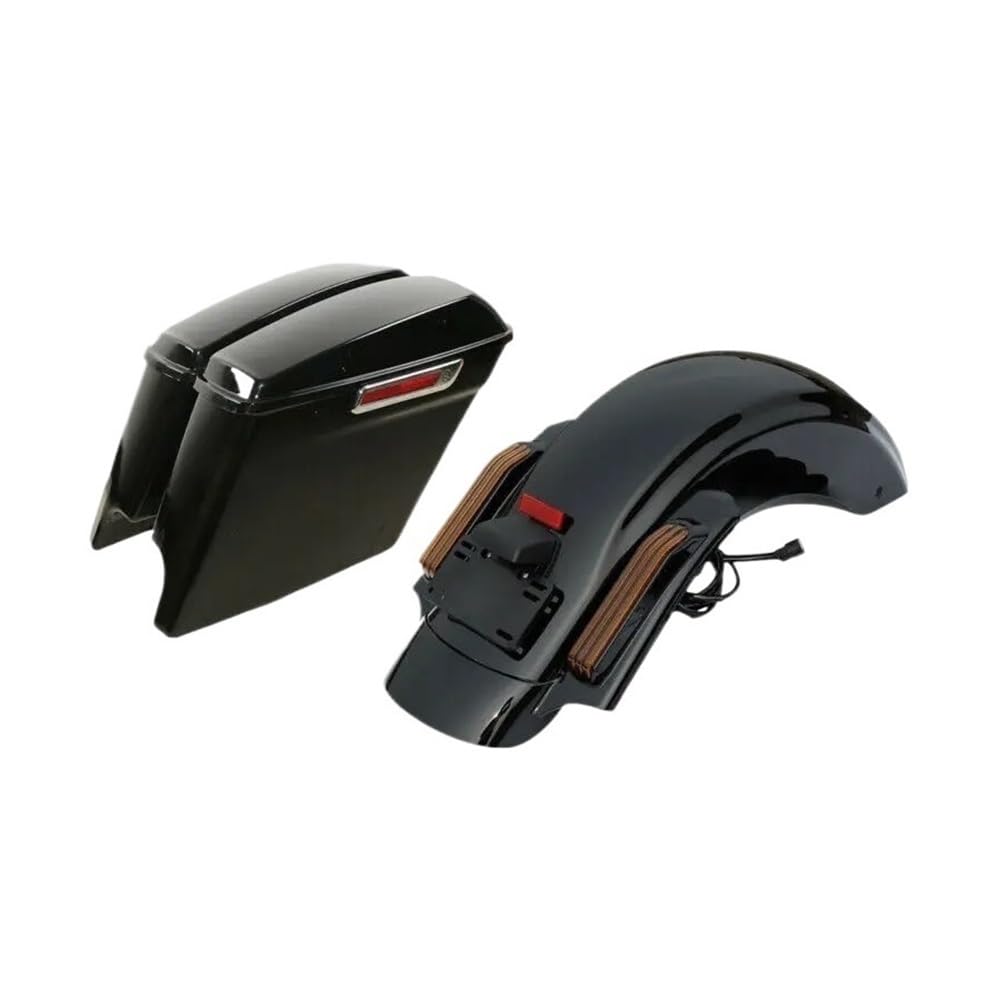 Schutzblech Hinten Motorrad 5" Gestreckte Satteltaschen LED-Heckfender Für Ha&rley CVO Touring 2014-2022 2019 Motorrad-Kotflügelschutz Heckfender von RONGHYL