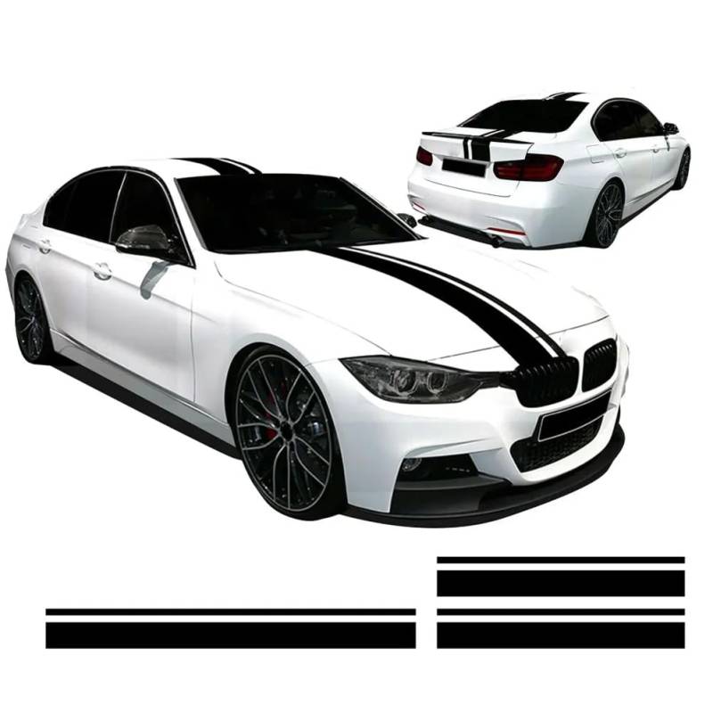 Racing Streifen, für BMW 3er M PER, Formance Vinyl Aufkleber F10 F30 F31 F32 F33 tu-88687 von RONHCBDF